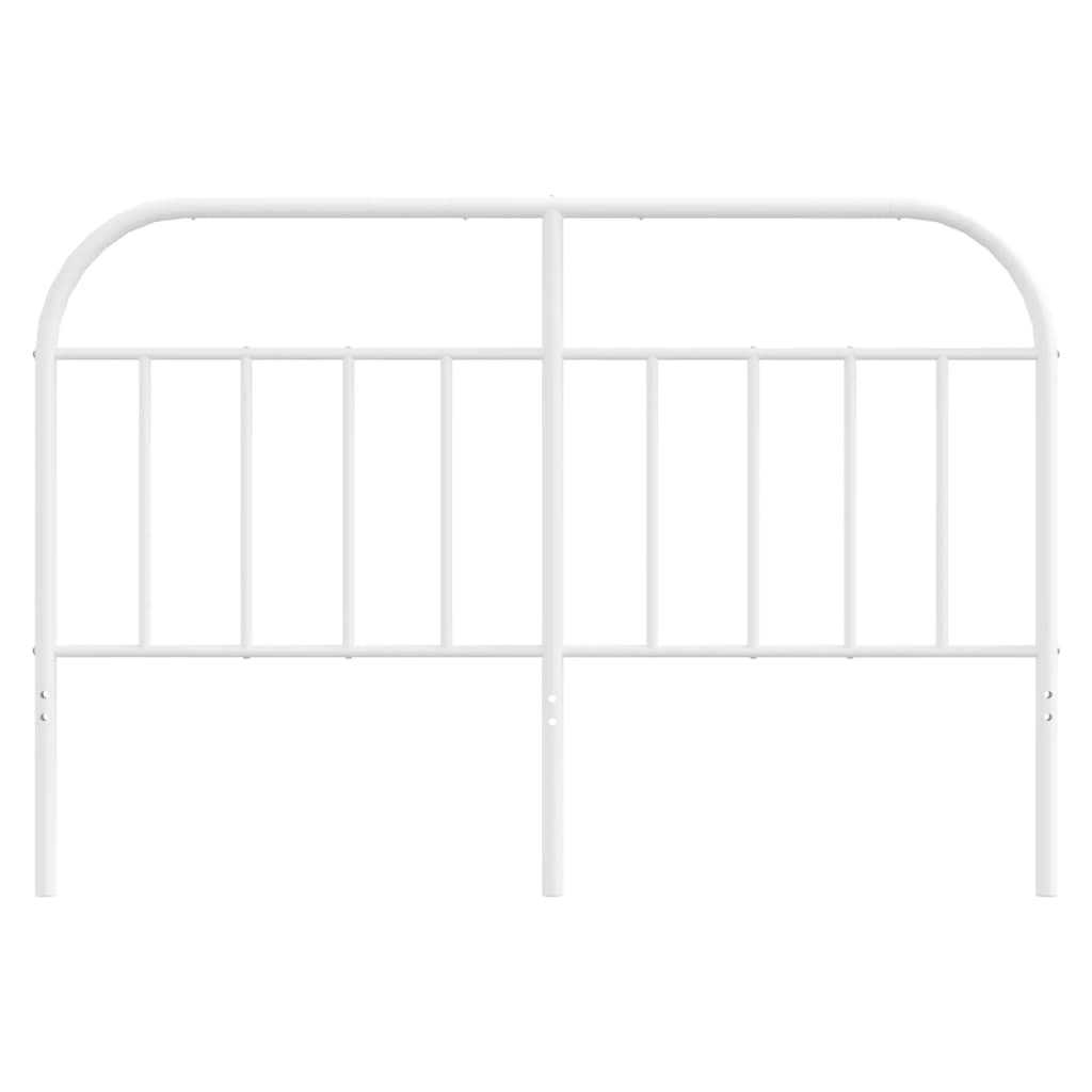 vidaXL Metal Headboard White 150 cm