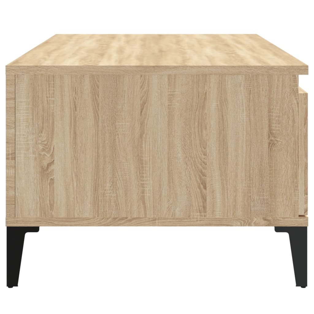 vidaXL Coffee Table Sonoma Oak 90x50x36.5 cm Engineered Wood