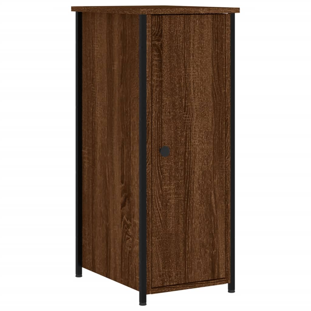 vidaXL Bedside Cabinets 2 pcs Brown Oak 32x42x80 cm Engineered Wood