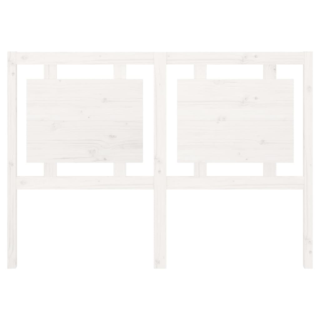 vidaXL Bed Headboard White 140.5x4x100 cm Solid Pine Wood