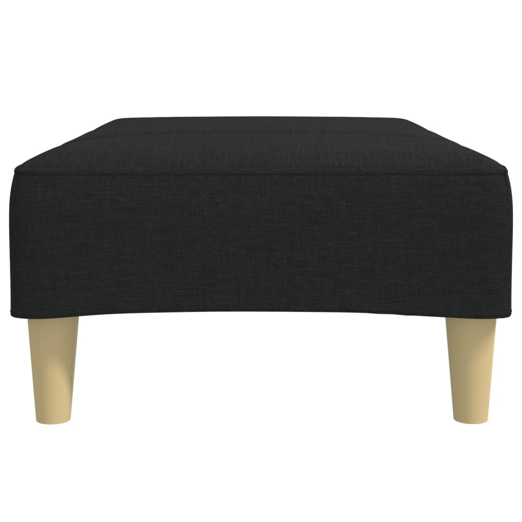 vidaXL Footstool Black 77x55x31 cm Fabric