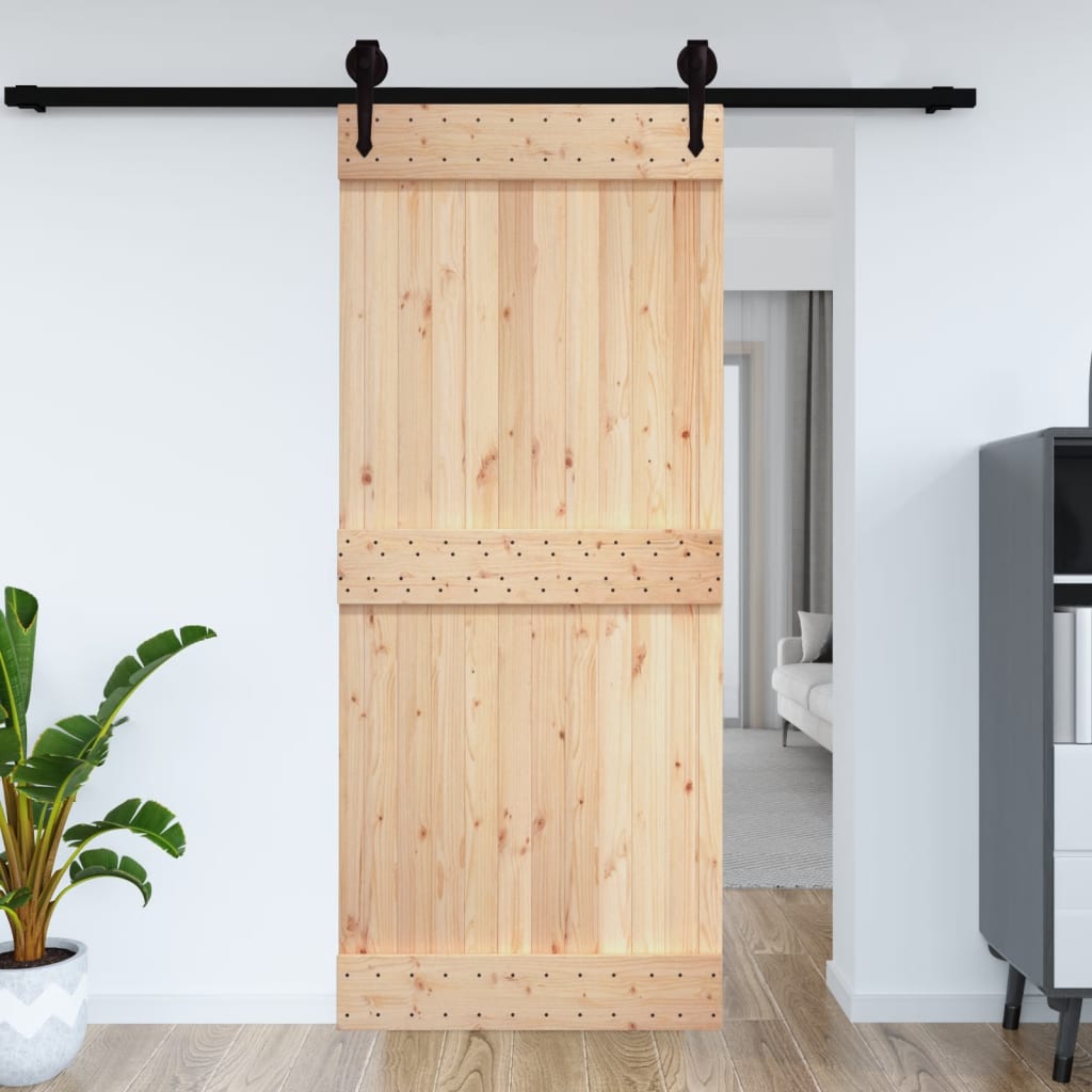 vidaXL Door NARVIK 100x210 cm Solid Wood Pine