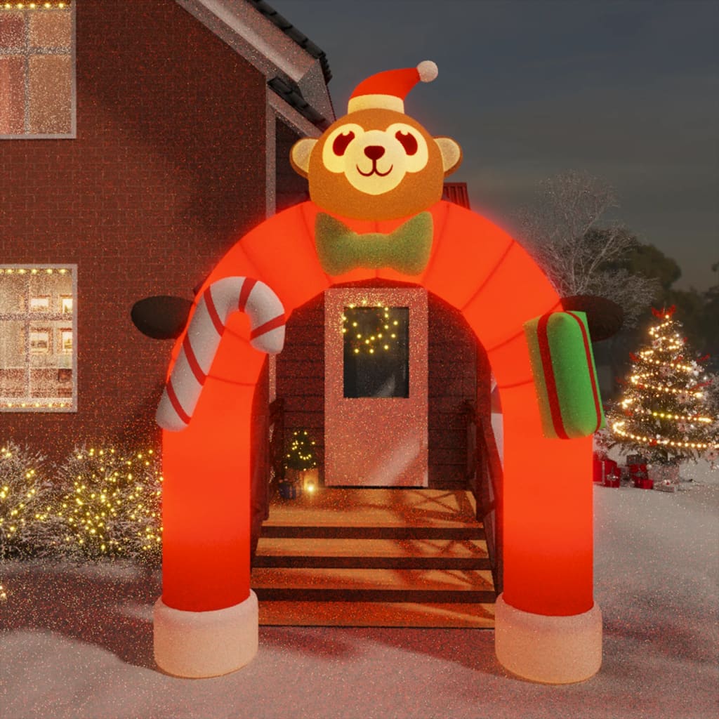 vidaXL Christmas Inflatable Arch Gate LED 380 cm