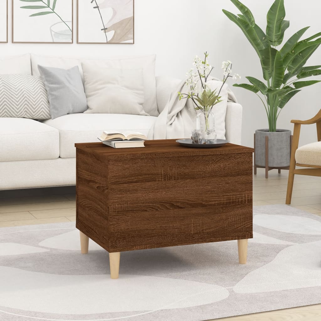 vidaXL Coffee Table Brown Oak 60x44.5x45 cm Engineered Wood