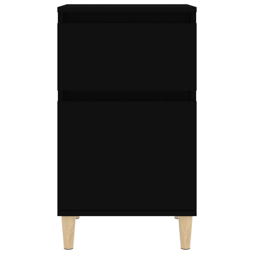 vidaXL Bedside Cabinet Black 40x35x70 cm