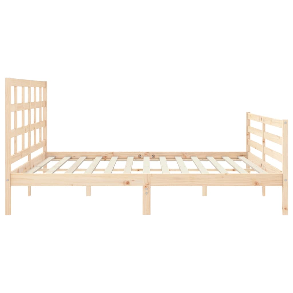 vidaXL Bed Frame without Mattress Super King Size Solid Wood