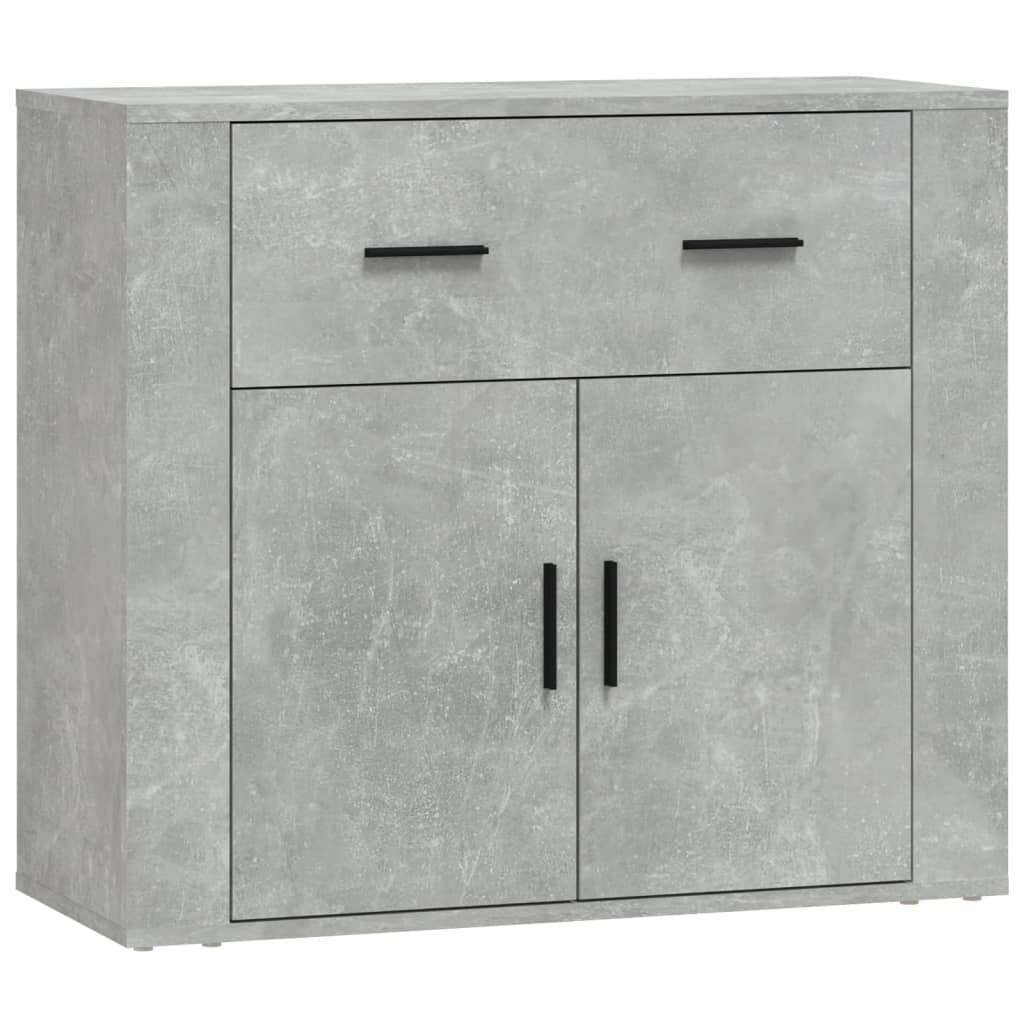 vidaXL Sideboard Concrete Grey 80x33x70 cm Engineered Wood