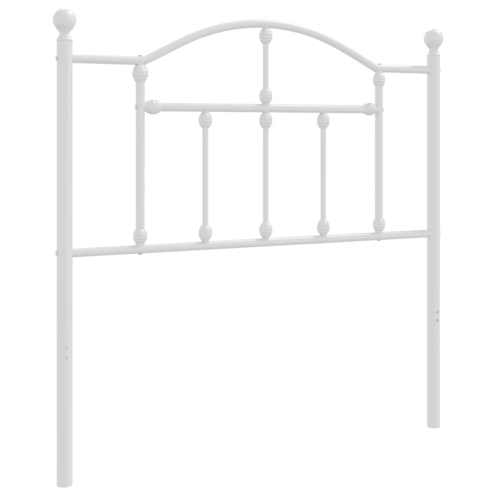 vidaXL Metal Headboard White 90 cm