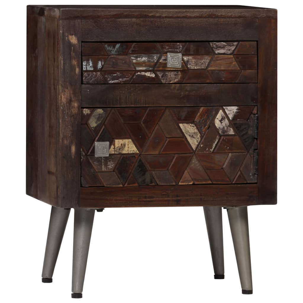 vidaXL Bedside Cabinet Solid Reclaimed Wood 40x30x50 cm