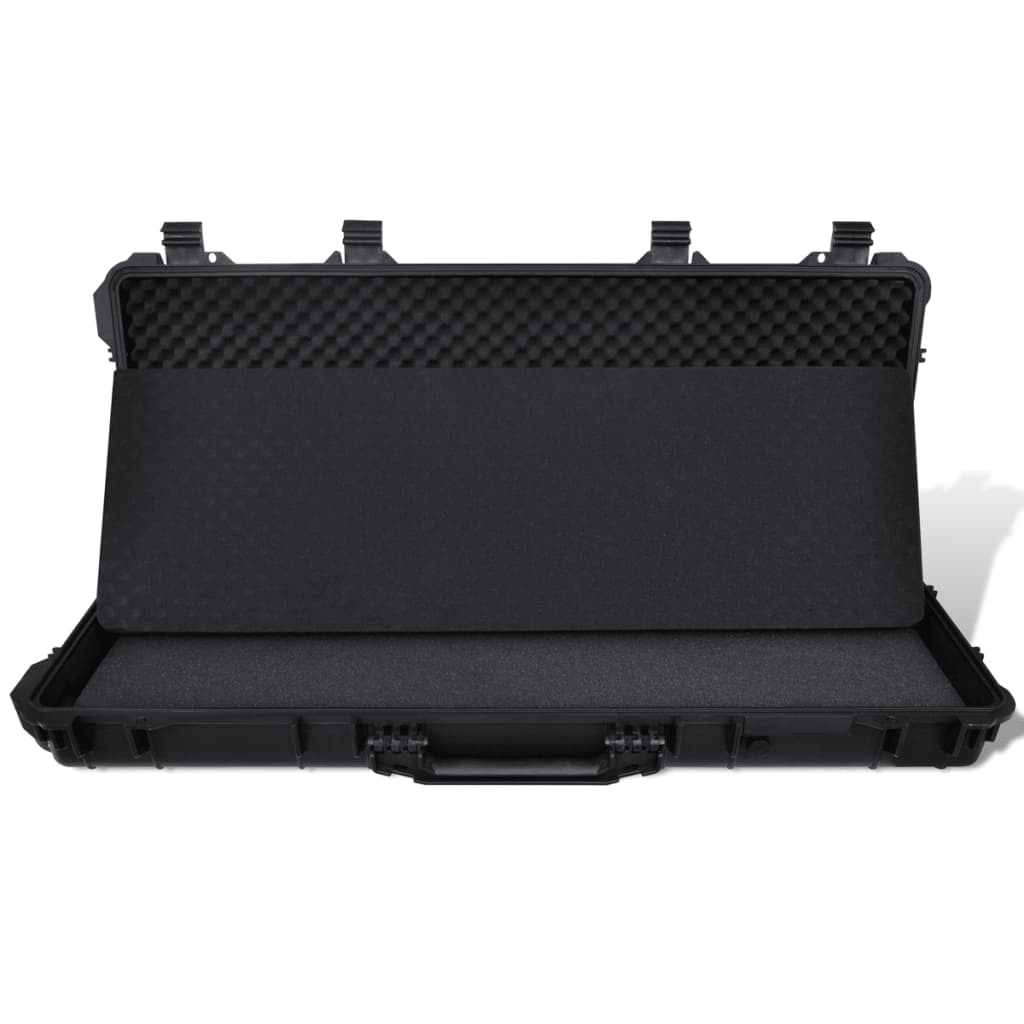 vidaXL Waterproof Plastic Molded Gun Case Trolly Carry Case