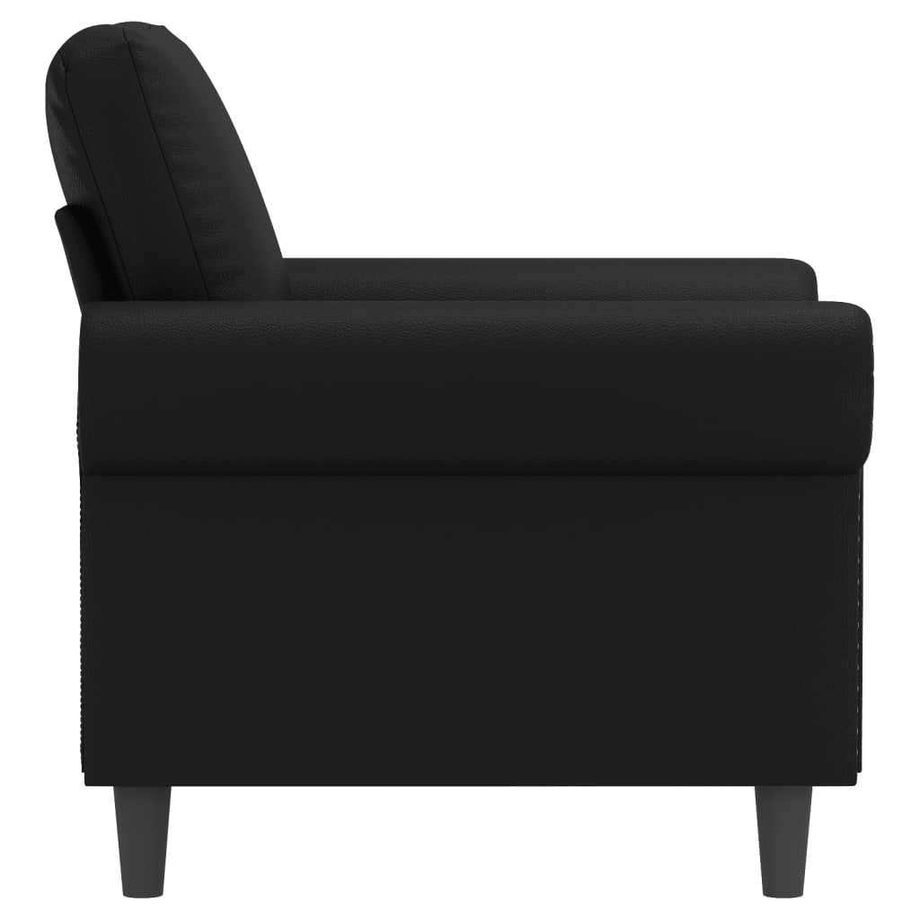 vidaXL Sofa Chair Black 60 cm Faux Leather