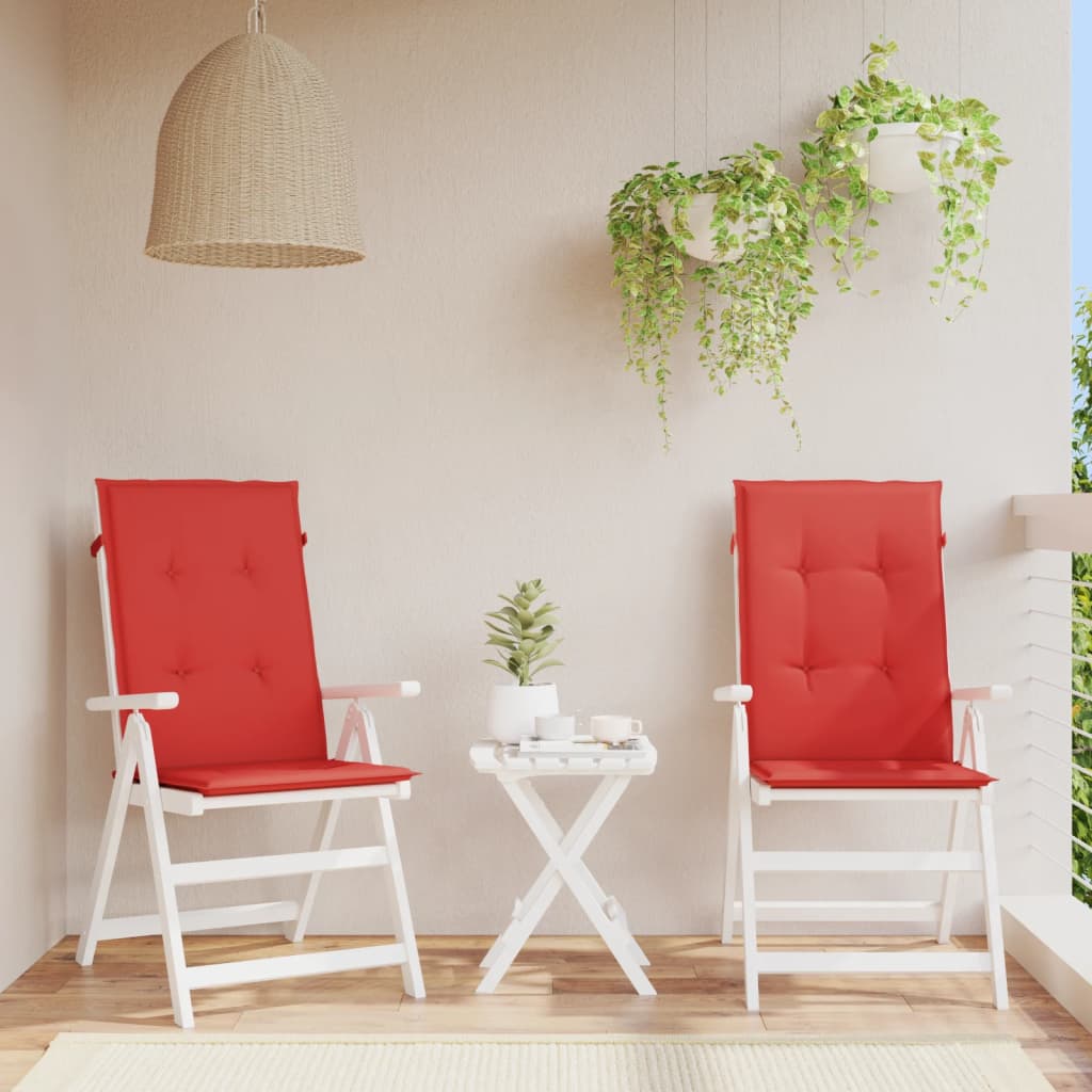 red garden seat cushions