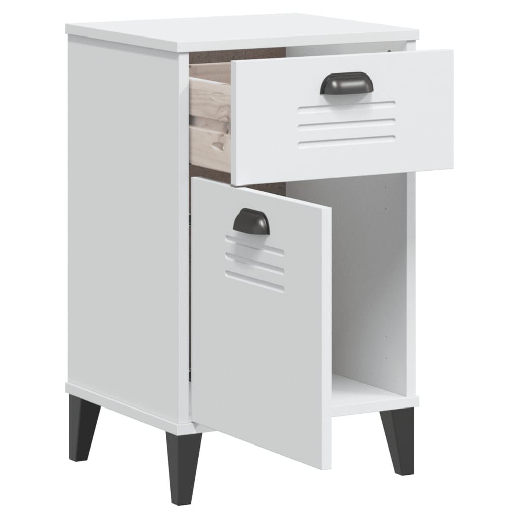 vidaXL Bedside Cabinet VIKEN White Engineered Wood