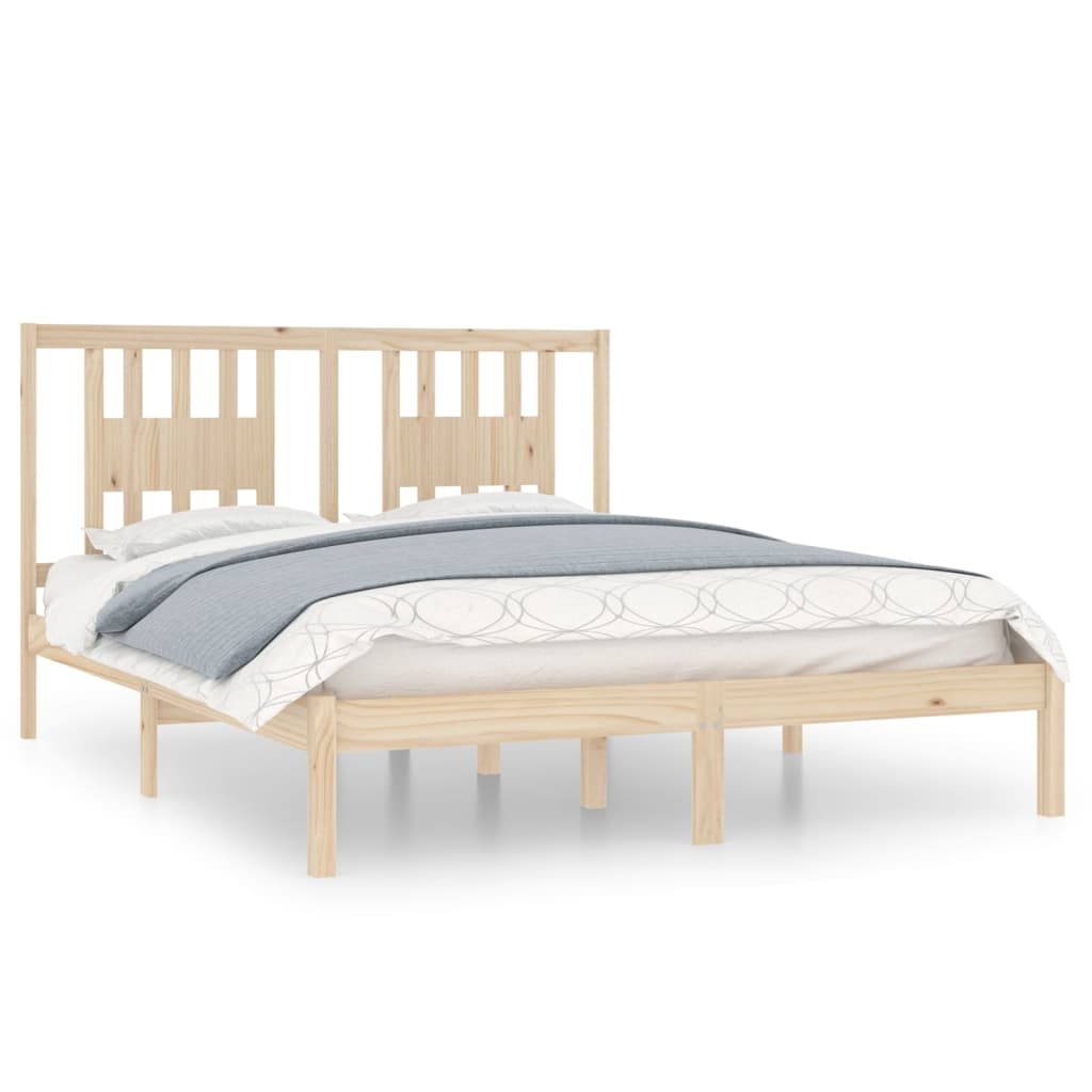 vidaXL Bed Frame Solid Wood 150x200 cm King Size