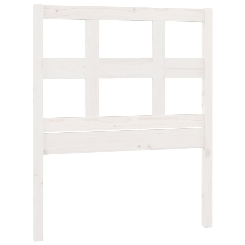 vidaXL Bed Headboard White 95.5x4x100 cm Solid Wood Pine