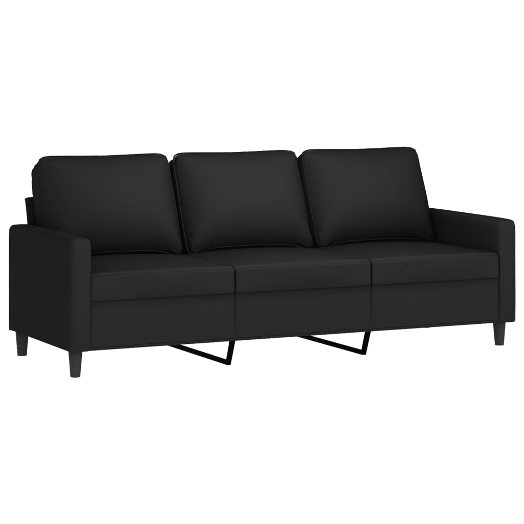 vidaXL 4 Piece Sofa Set with Cushions Black Velvet