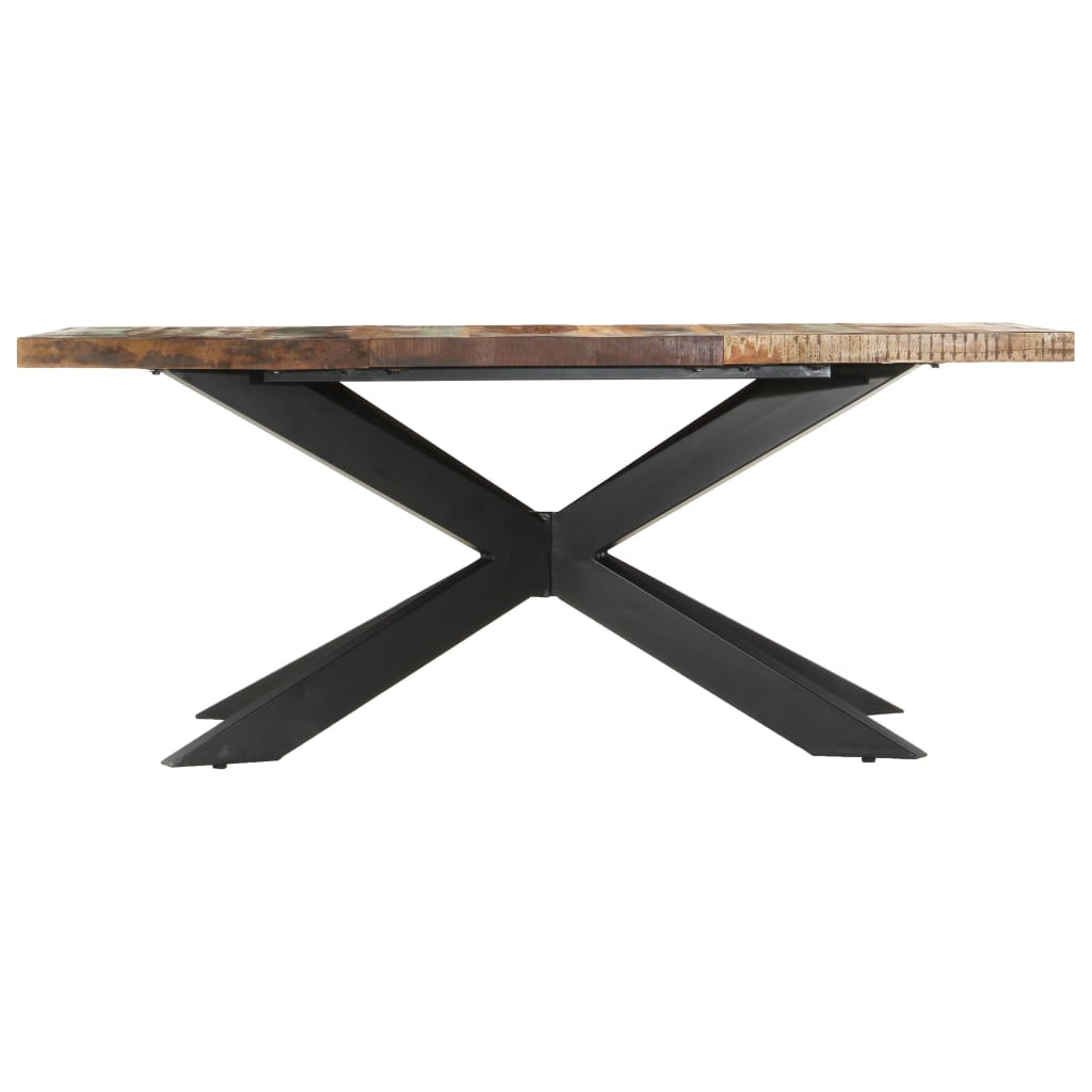 vidaXL Dining Table 180x90x76 cm Solid Reclaimed Wood