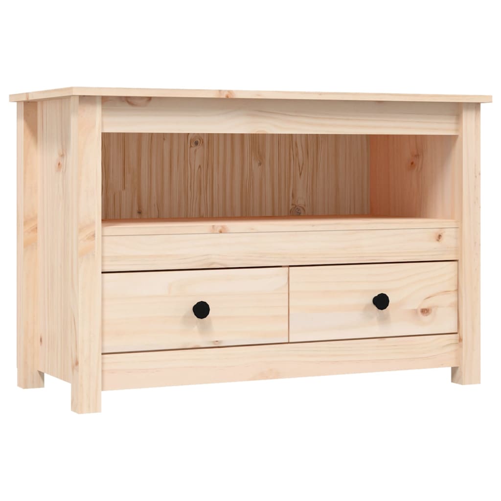 vidaXL TV Cabinet 79x35x52 cm Solid Wood Pine