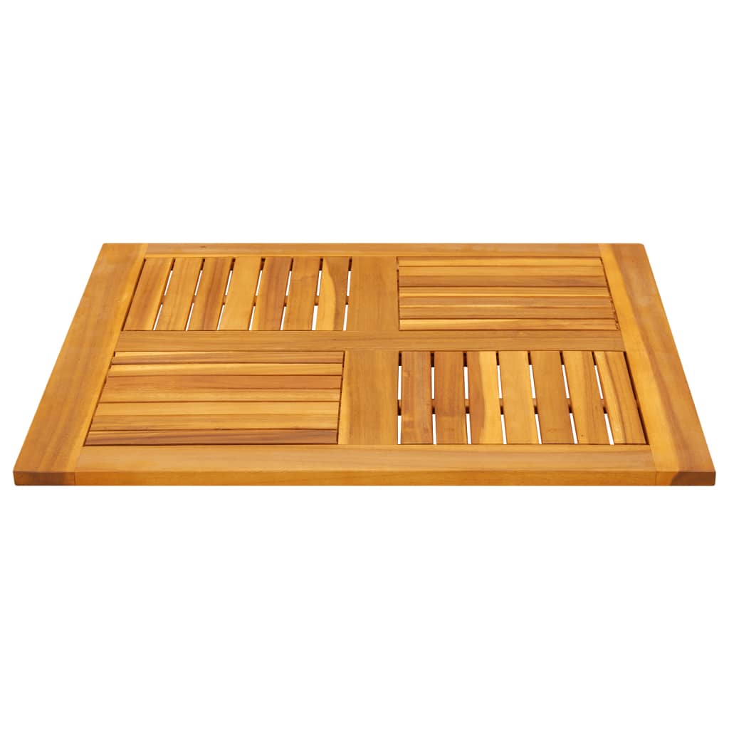 vidaXL Table Top 80x80x2.2 cm Square Solid Wood Acacia