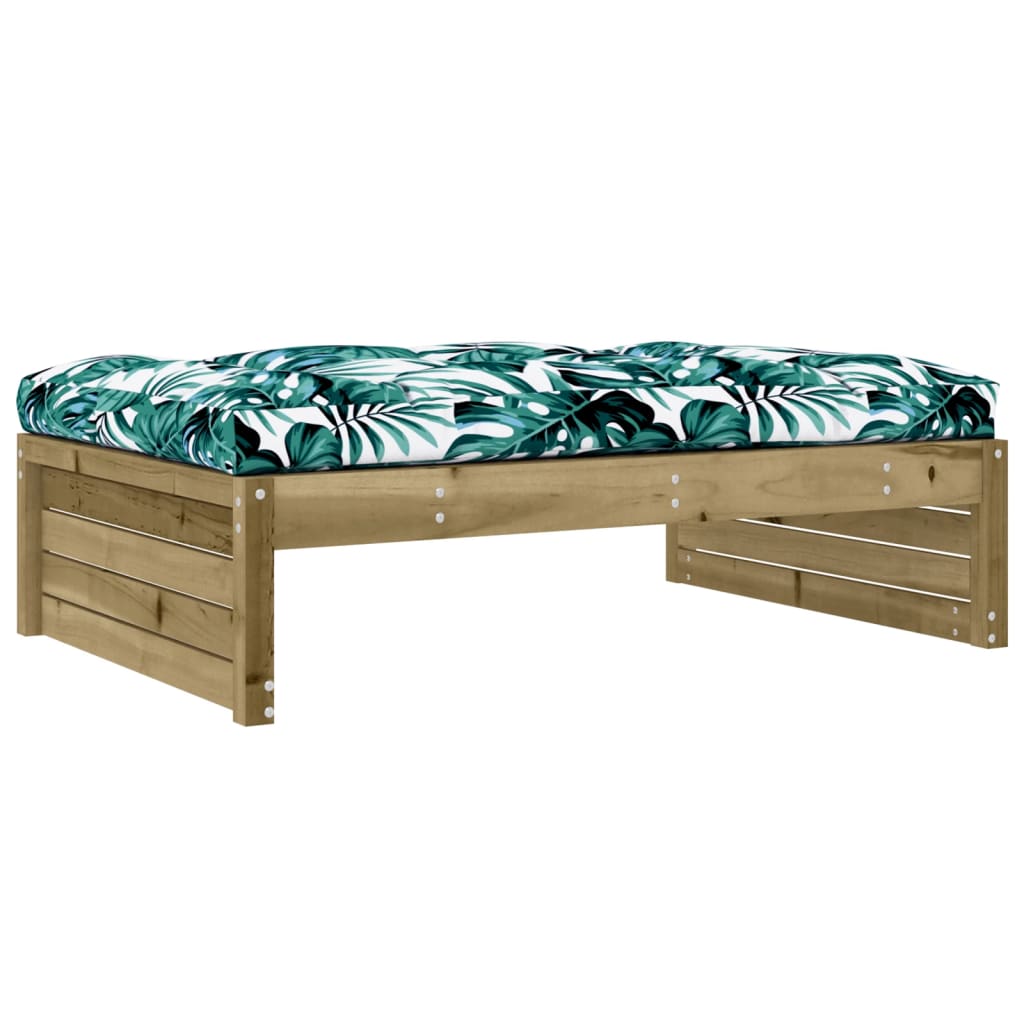 vidaXL Garden Footstool 120x80 cm Impregnated Wood Pine