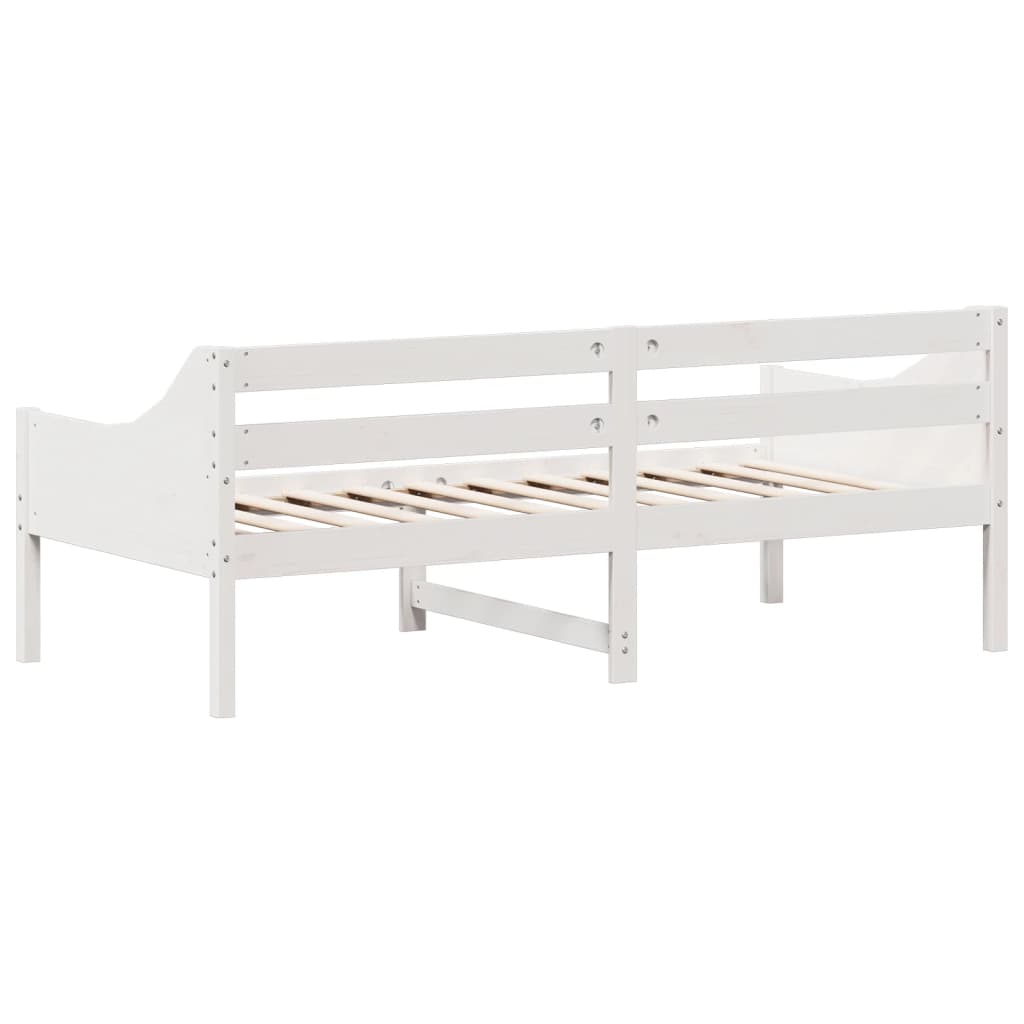 vidaXL Day Bed without Mattress White 90x190 cm Single Solid Wood Pine