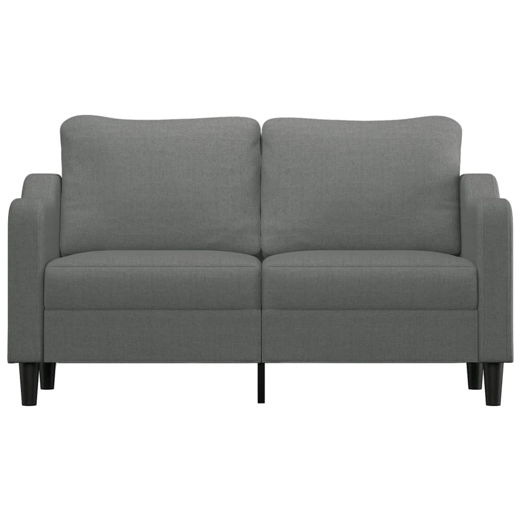 vidaXL 2-Seater Sofa Dark Grey 140 cm Fabric