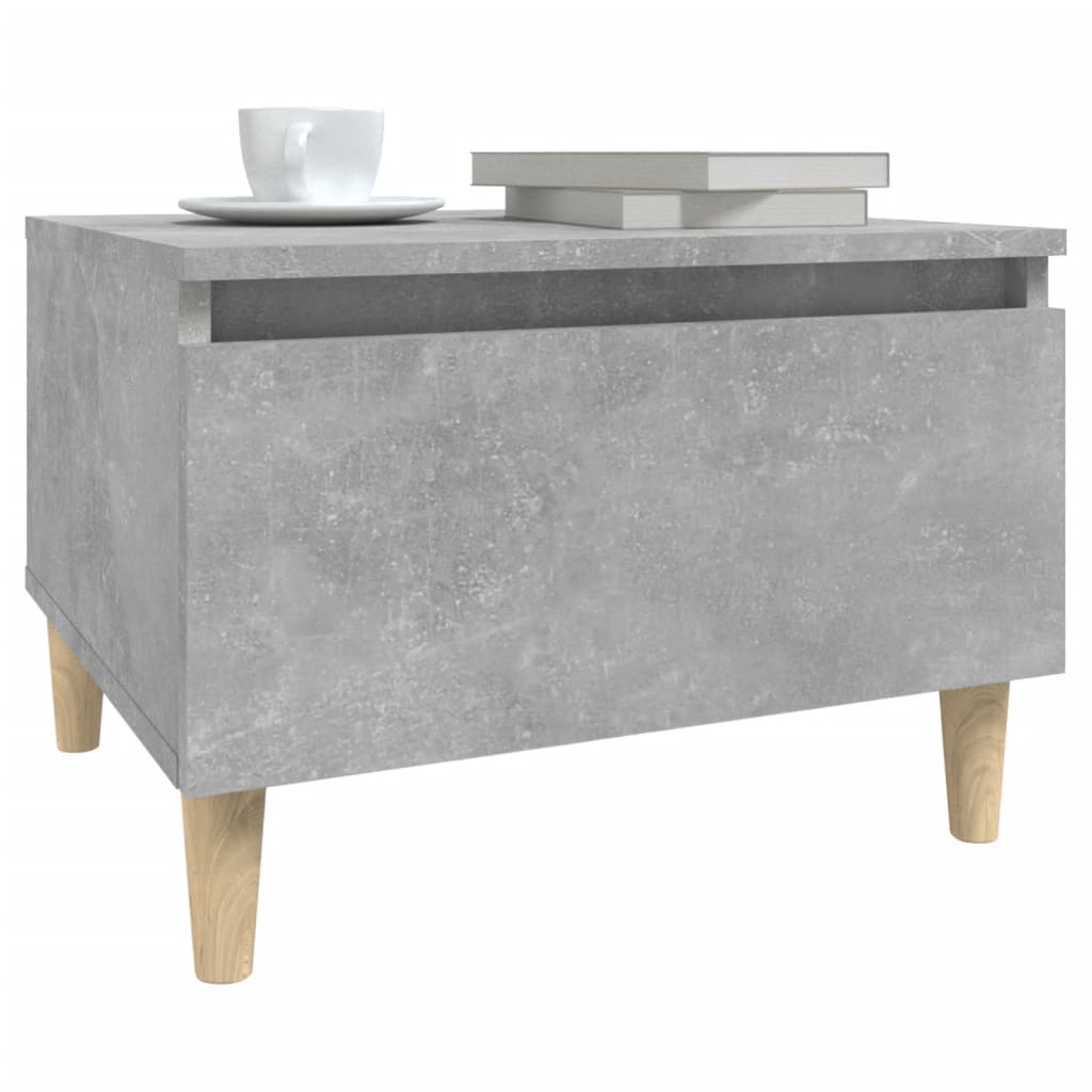 vidaXL Side Tables 2 pcs Concrete Grey 50x46x35 cm Engineered Wood