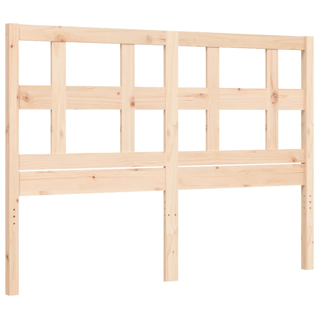 vidaXL Bed Frame without Mattress Double Solid Wood