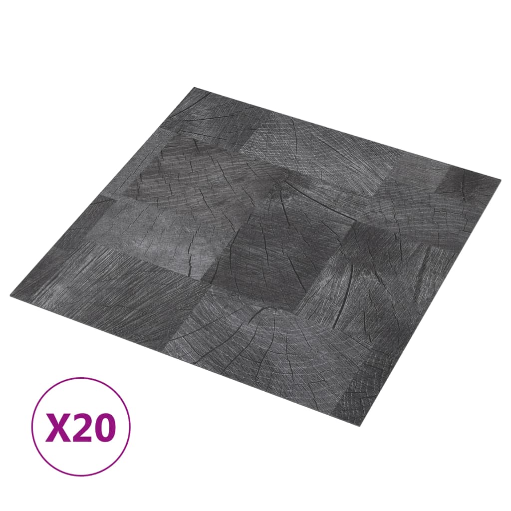 vidaXL Self-adhesive Flooring Planks 20 pcs PVC 1.86 m² Wood Structure