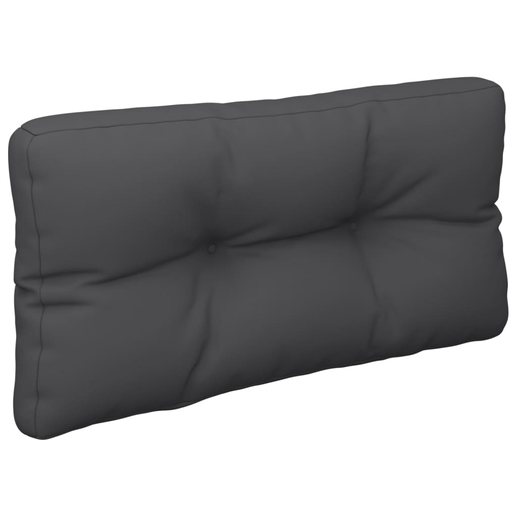 vidaXL Pallet Cushions 2 pcs Black Fabric