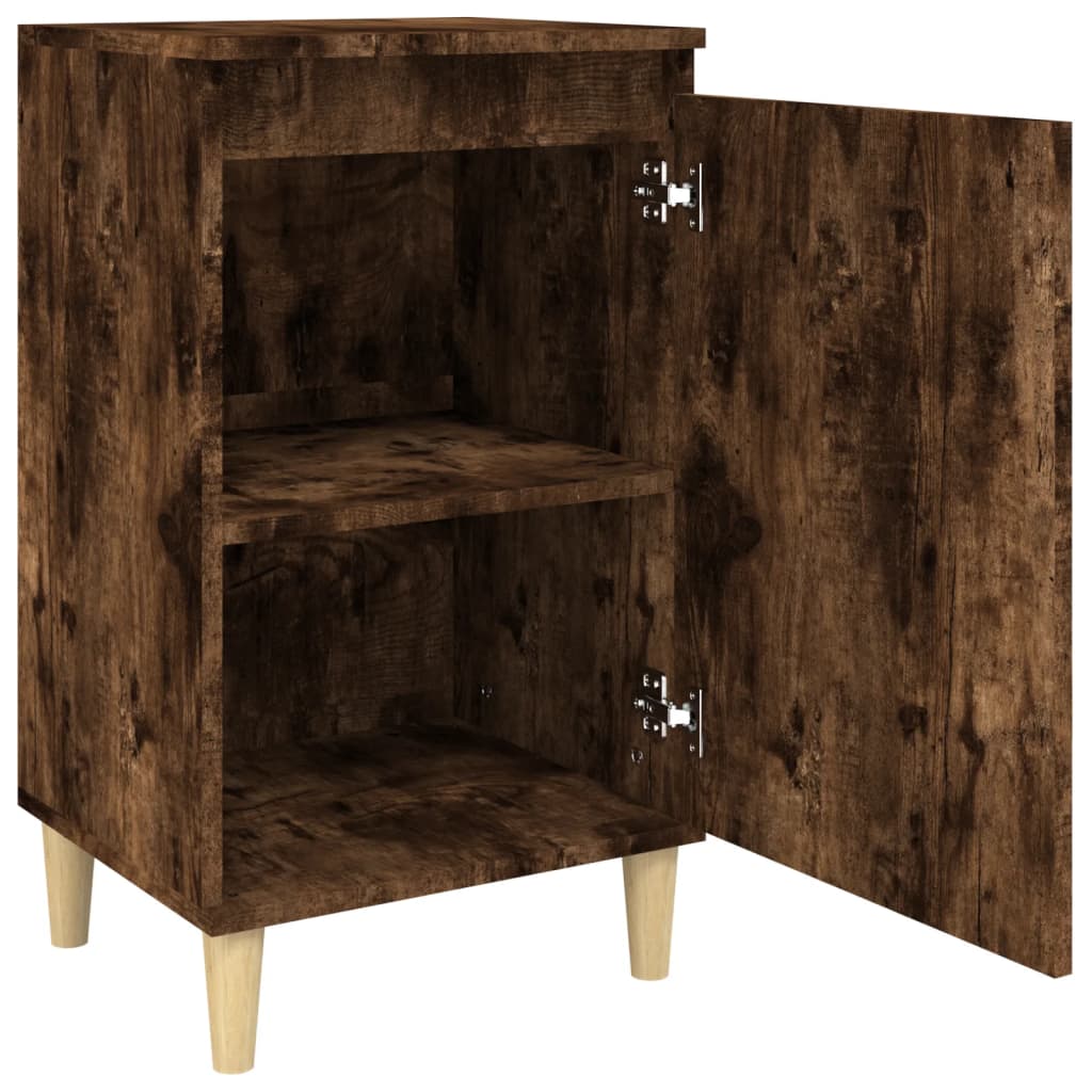 vidaXL Bedside Cabinets 2 pcs Smoked Oak 40x35x70 cm Engineered Wood