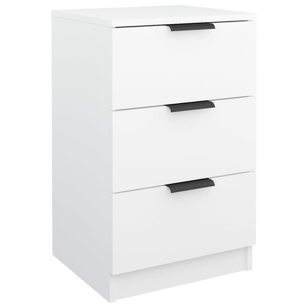 vidaXL Bedside Cabinets 2 pcs White 40x36x65 cm