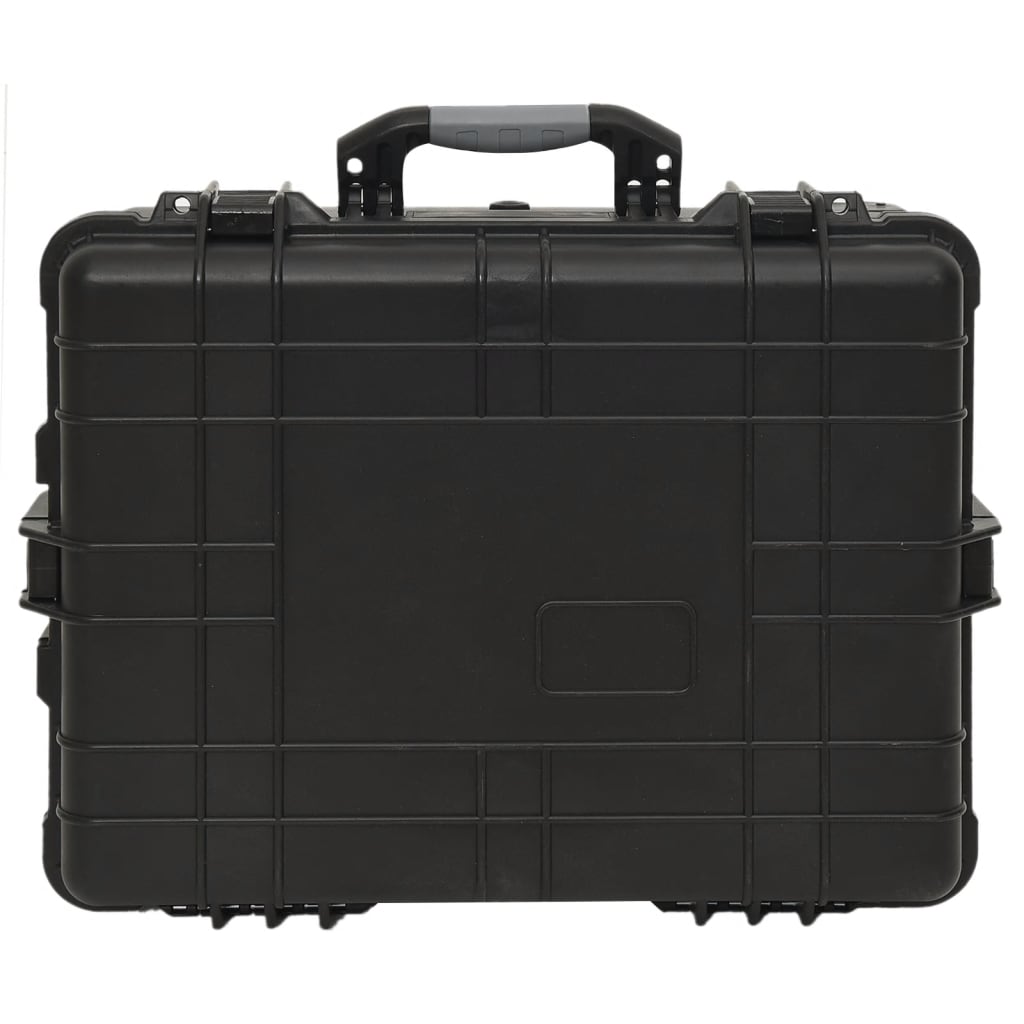 vidaXL Wheeled Flight Case Black 58x45x27 cm PP