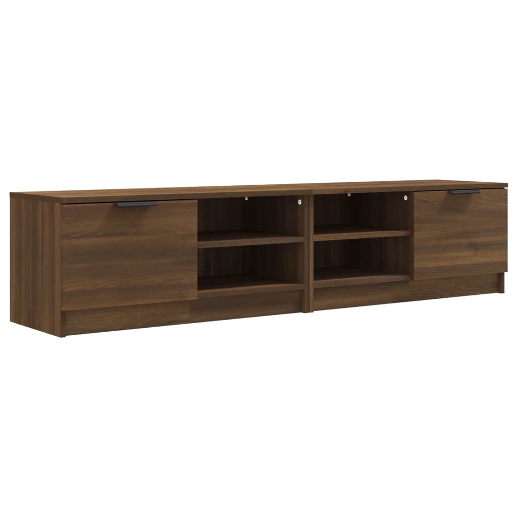 vidaXL TV Cabinets 2 pcs Brown Oak 80x35x36.5 cm Engineered Wood