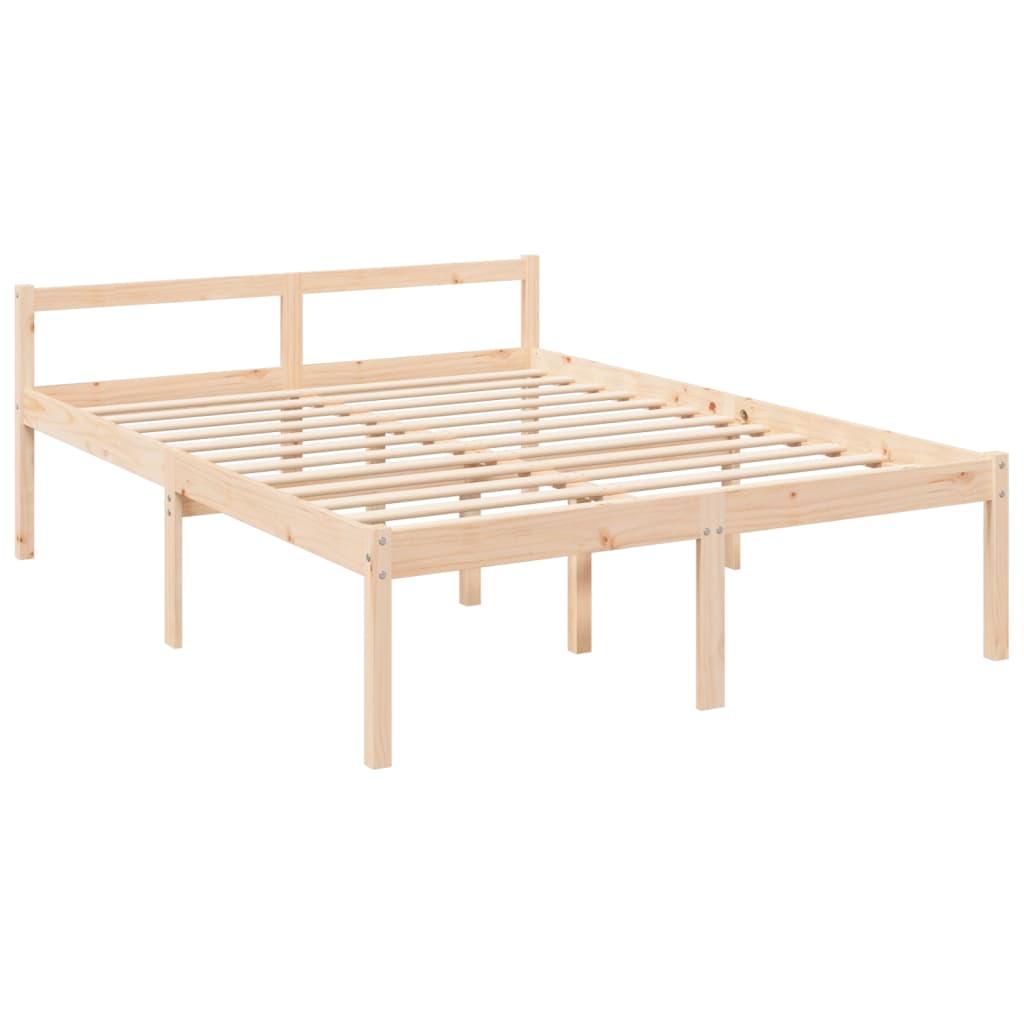 vidaXL Senior Bed without Mattress King Size Solid Wood