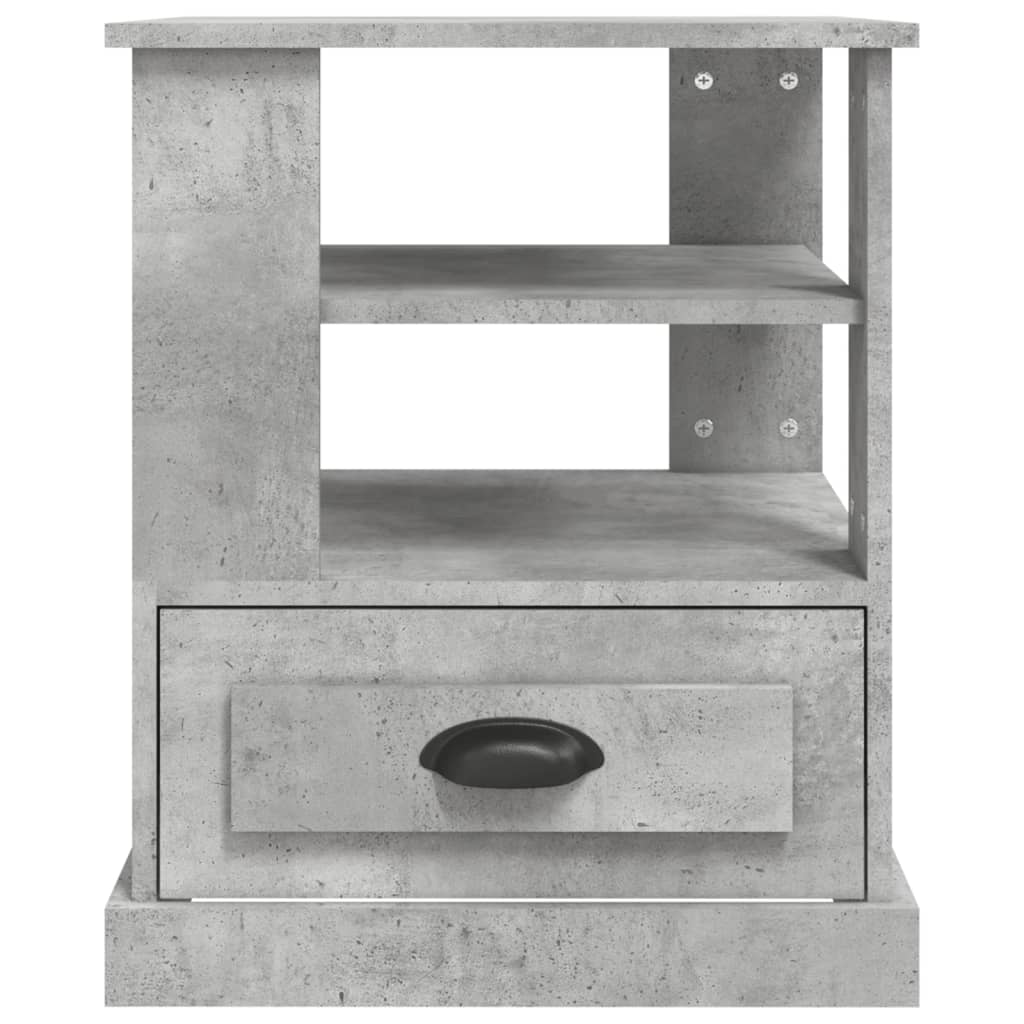 vidaXL Side Table Concrete Grey 50x50x60 cm Engineered Wood