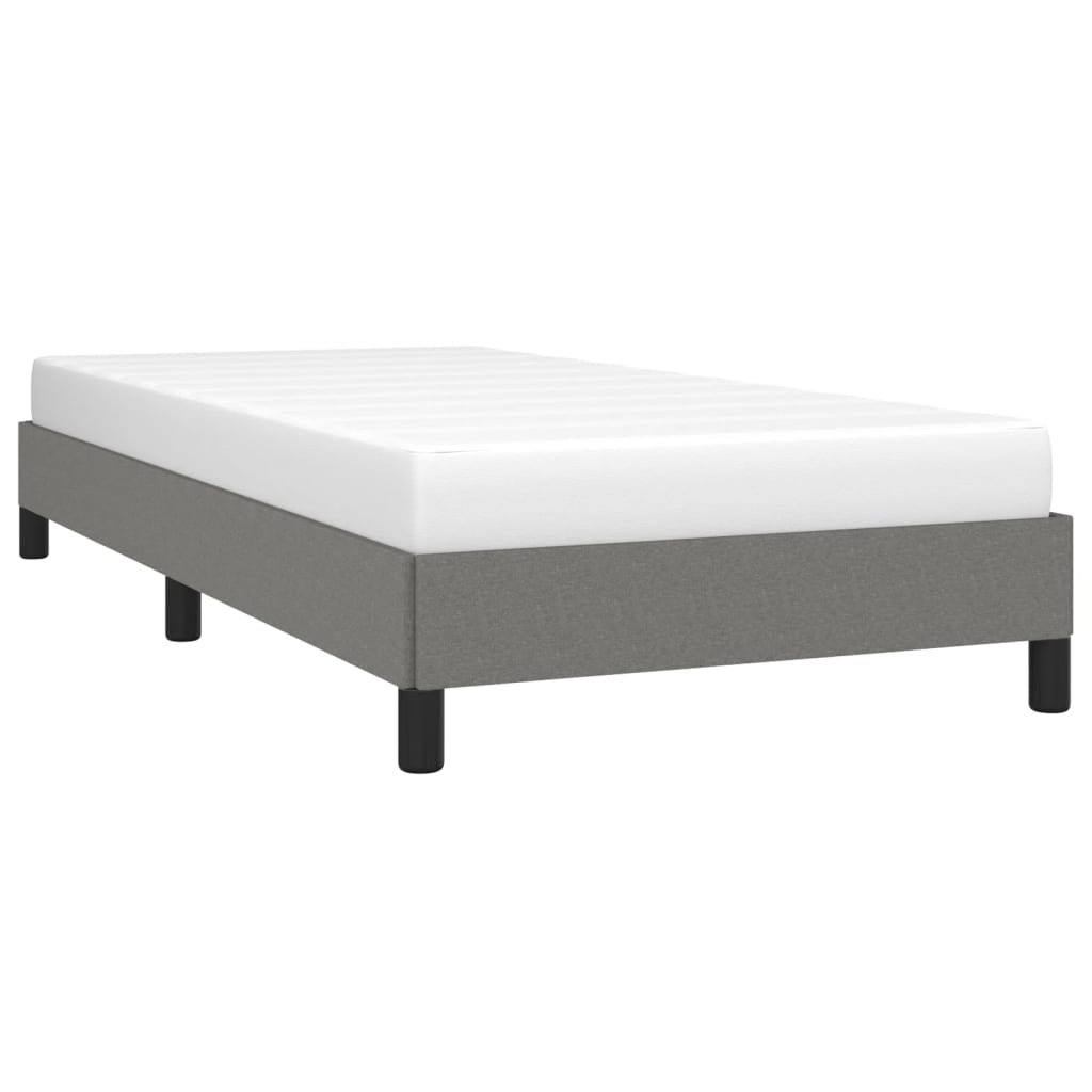 vidaXL Bed Frame Dark Grey 107x203 cm King Single Size Fabric