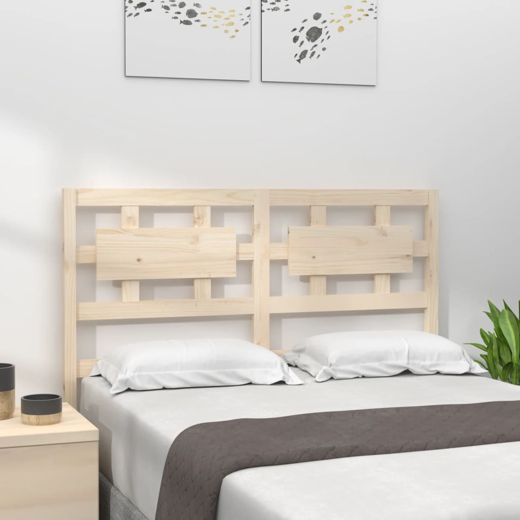 vidaXL Bed Headboard 140.5x4x100 cm Solid Wood Pine