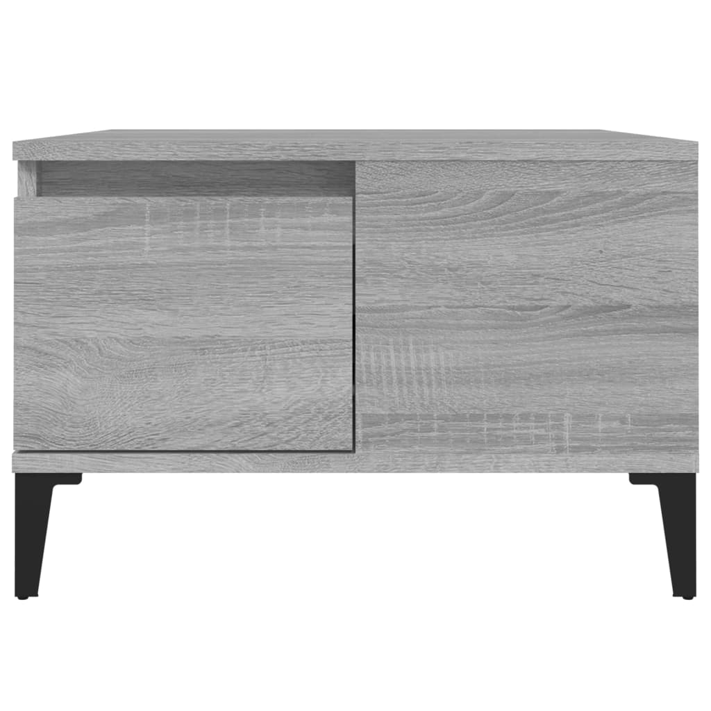 vidaXL Coffee Table Grey Sonoma 55x55x36.5 cm Engineered Wood