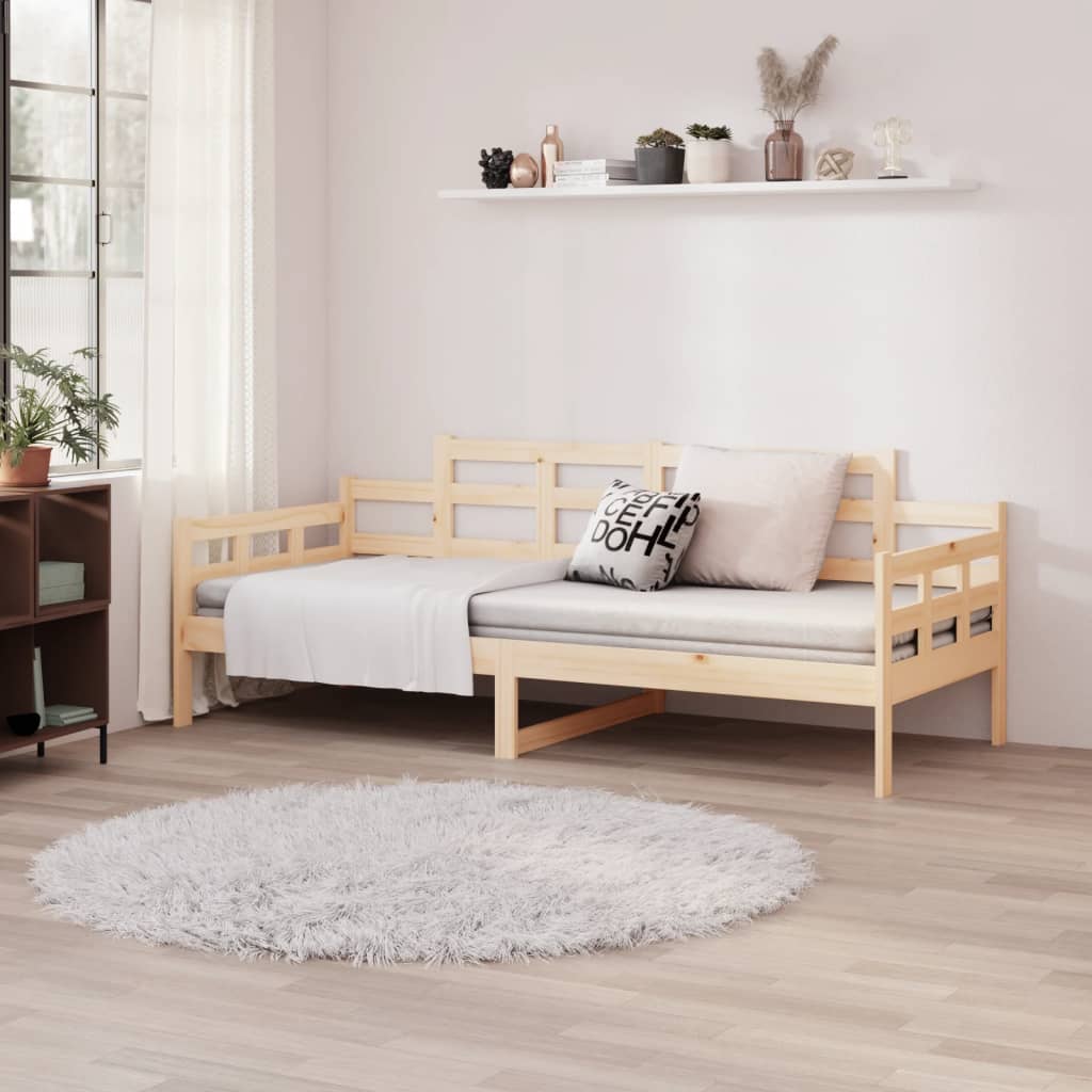 vidaXL Day Bed without Mattress Solid Wood Pine 90x190 cm Single