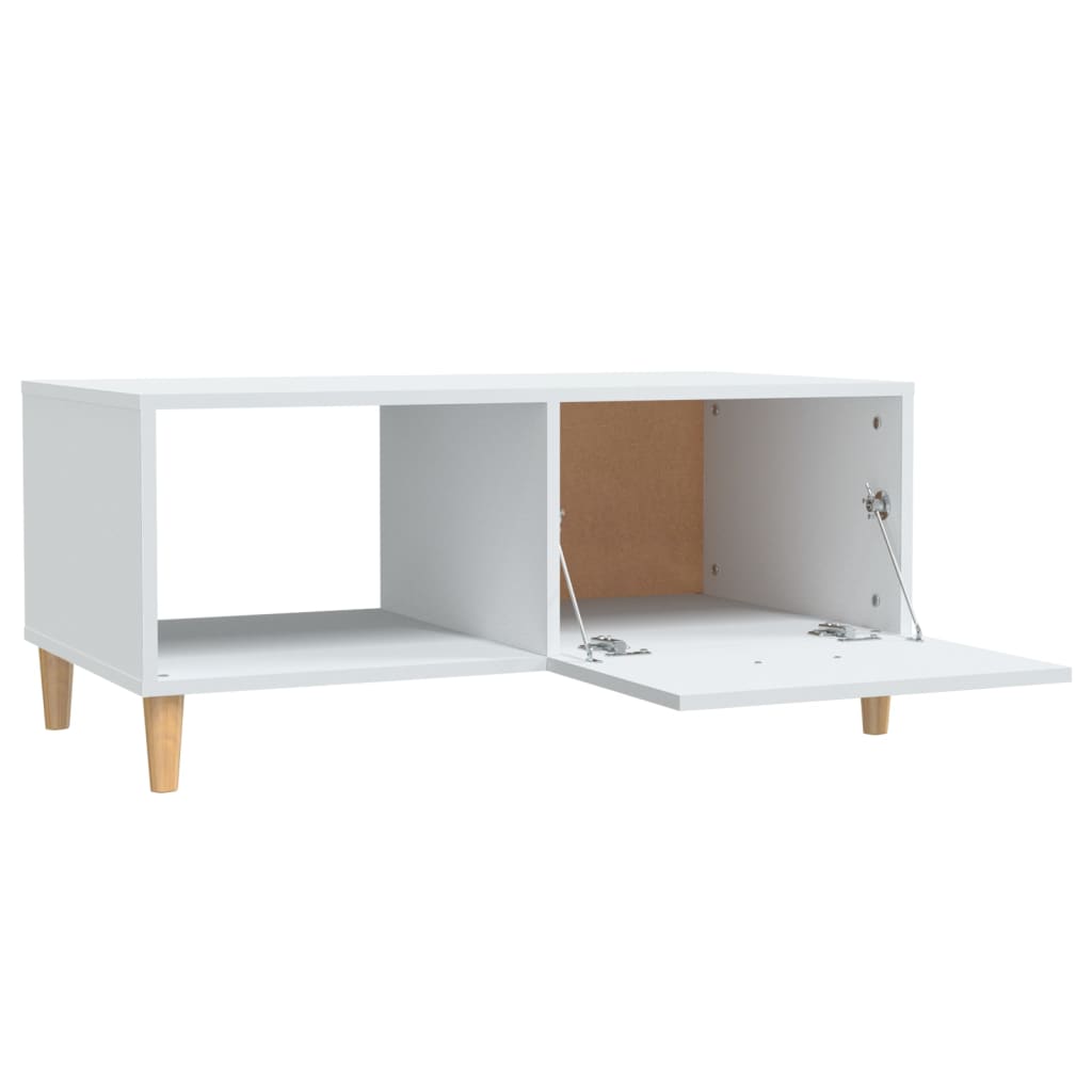 vidaXL Coffee Table White 89,5x50x40 cm Engineered Wood