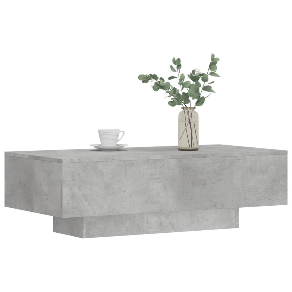 vidaXL Coffee Table Concrete Grey 100x49.5x31 cm Engineered Wood