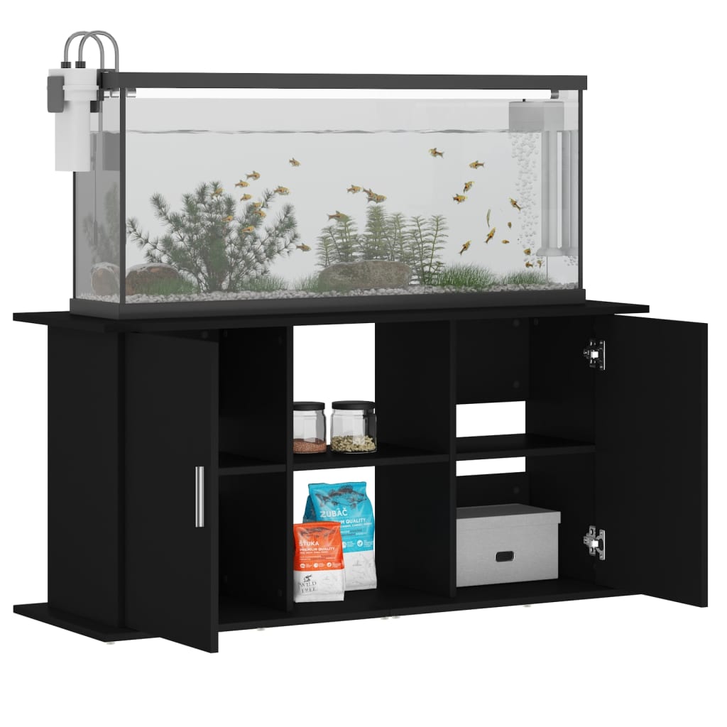 vidaXL Aquarium Stand Black 121x41x58 cm Engineered Wood