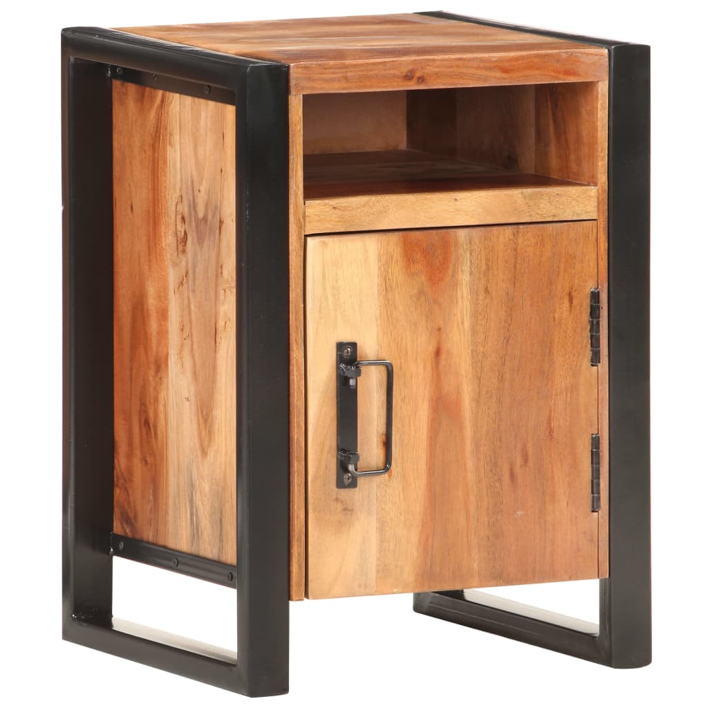 vidaXL Bedside Cabinet 40x35x55cm Solid Acacia Wood